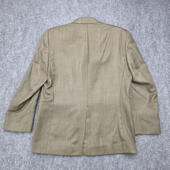 Vintage Chaps Ralph Lauren Blazer Mens 38S Brown Herringbone Wool Silk 3 Button - Picture 6 of 16